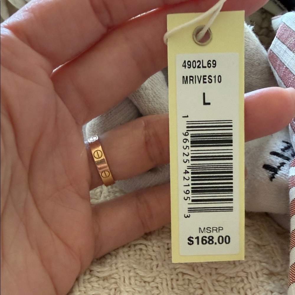 Nwt Max Studio Stripe Tiered Maxi Shirtdress - Picture 2 of 4